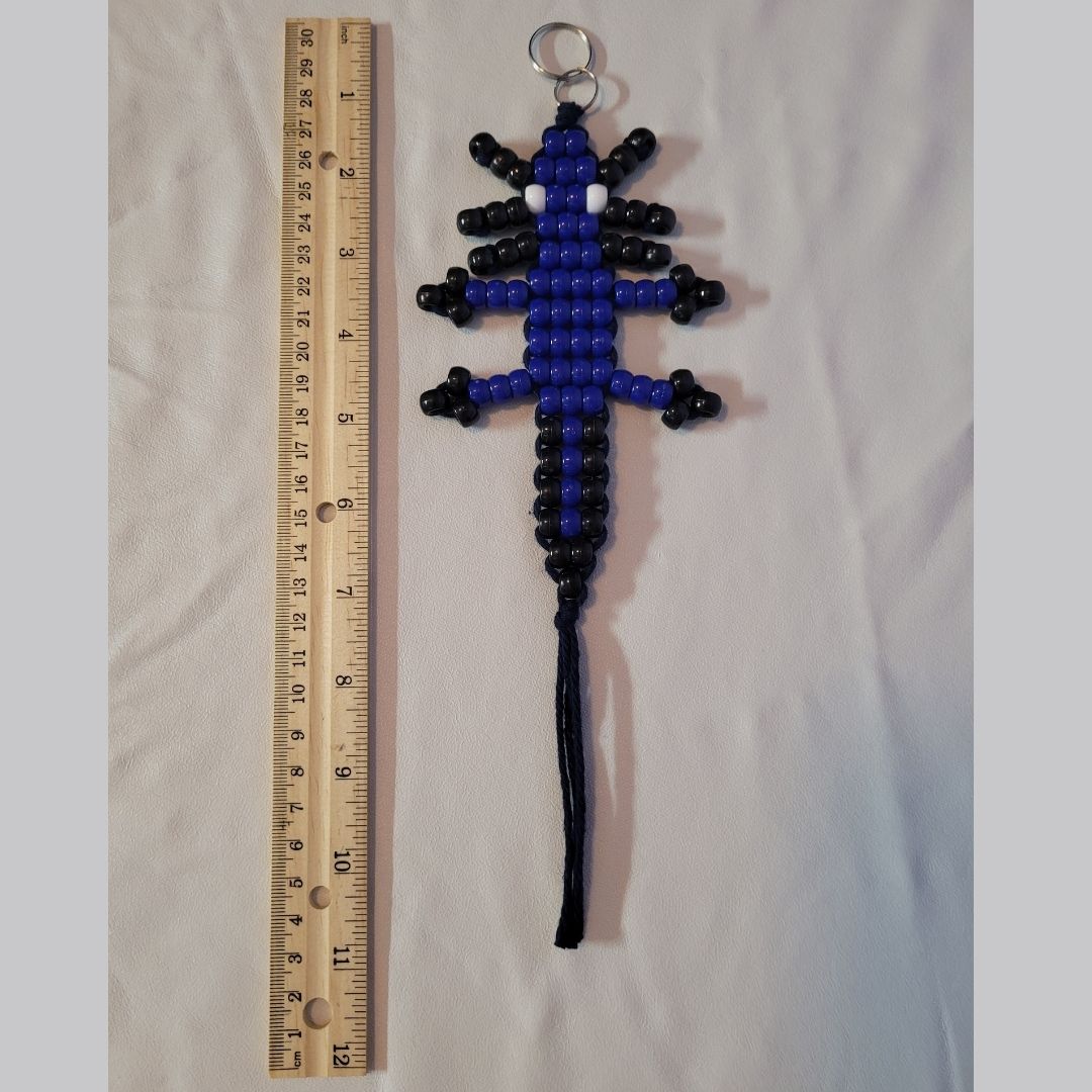 Dark Blue Axolotl with Midnight Blue Yarn