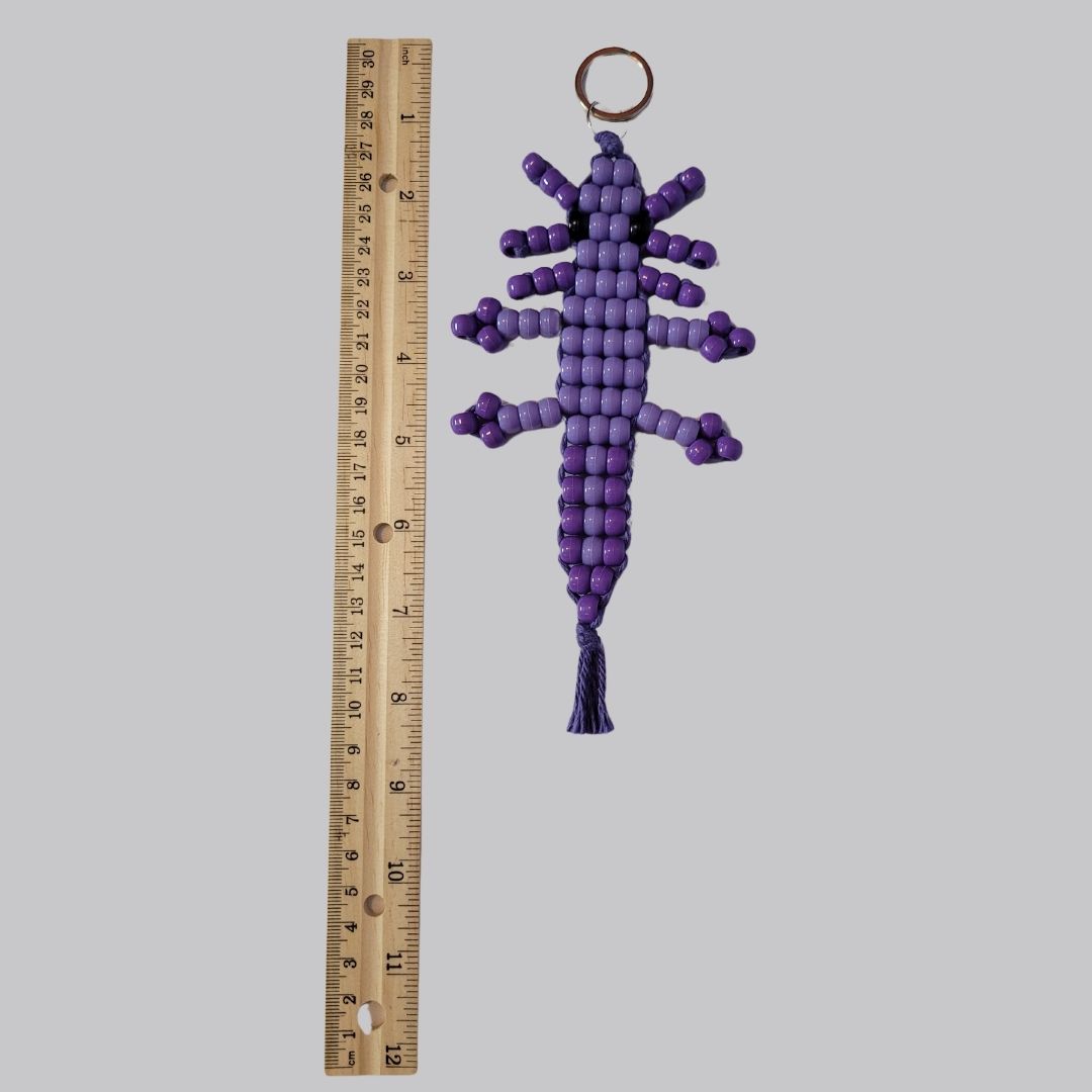 Purple Axolotl with Dark Purple Yarn