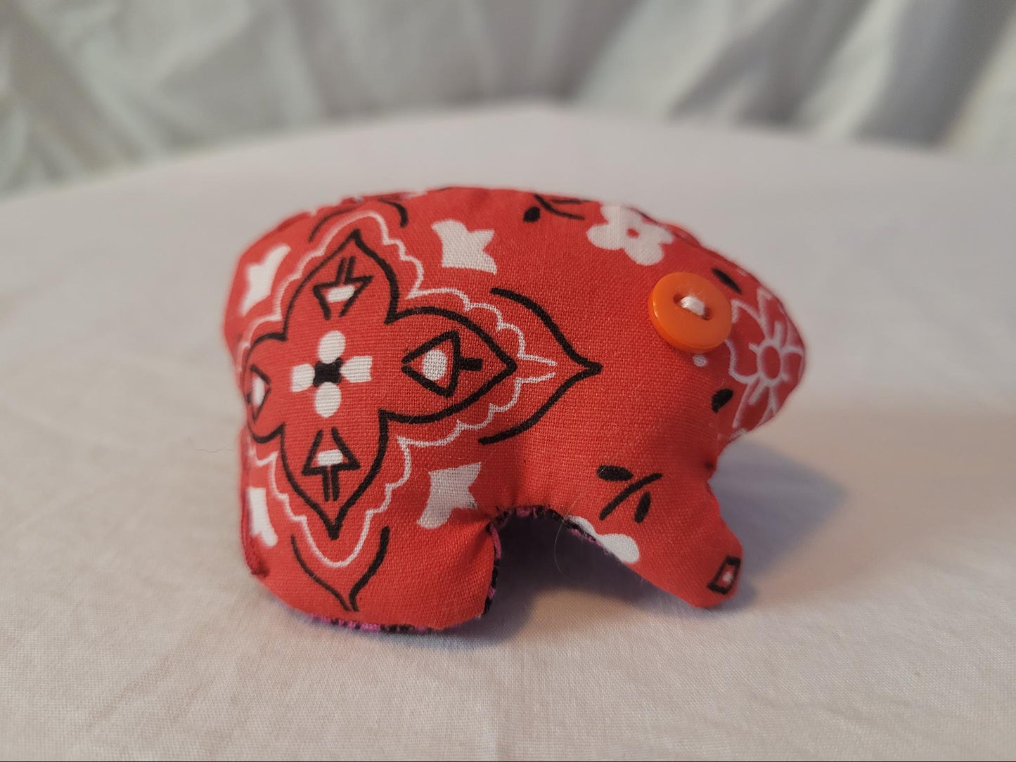 Red Frog with Flowers Pattern Top