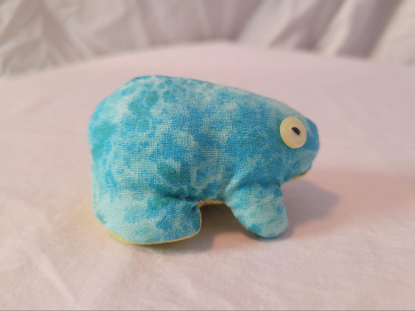 Blue Water Pattern Top Frog