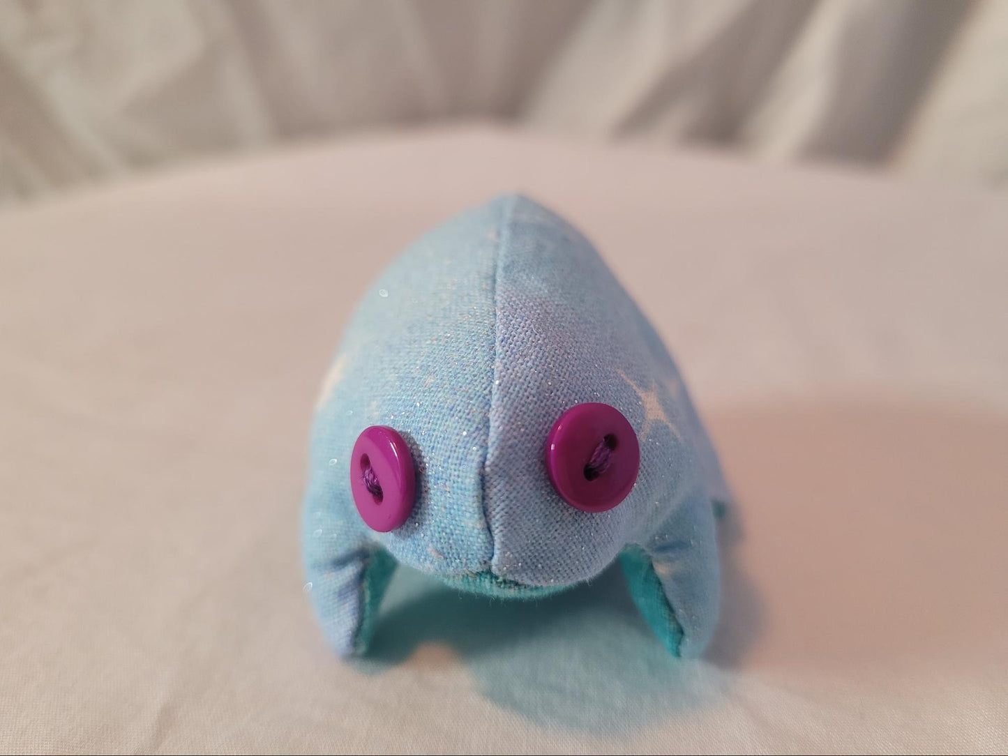 Light Blue Frog with Sparkles Pattern Top