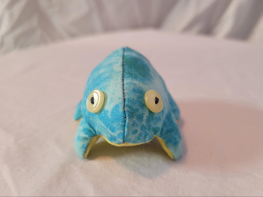 Blue Water Pattern Top Frog